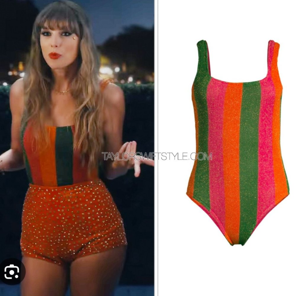 NWT Taylor Swift Anti-hero Farm Rio Swimsuit LARGE